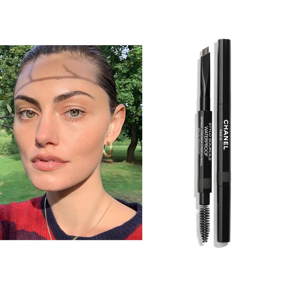 Dress Like Phoebe Tonkin on X: 1 September [2019]  On Cyndle K IG post  wearing, on her brows, #chanel Stylo Sourcils Waterproof Defining Longwear Eyebrow  Pencil ($33) in 810 Brun Profond