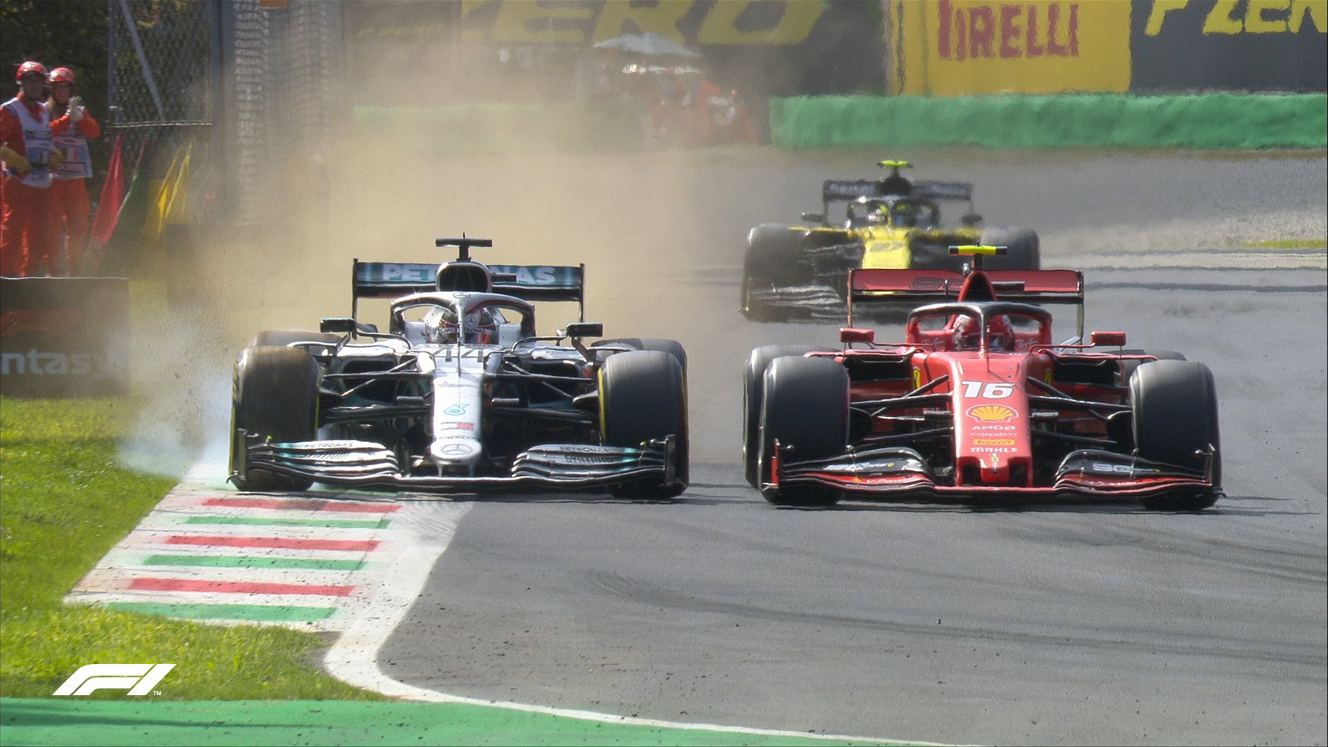 Duello Hamilton Leclerc Monza 