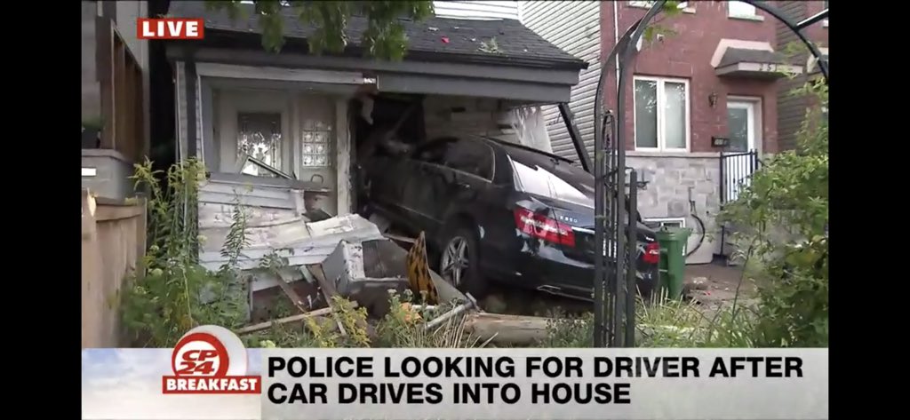 Remember everyone:Whether pedestrian, driver, or cyclist, safety in our public spaces is a shared responsibility. #VisionZero  #ZeroVision  #SharedResponsibility  #CarCulture  https://www.cp24.com/news/driver-flees-after-slamming-vehicle-into-front-of-house-later-shows-up-at-hospital-1.4583256