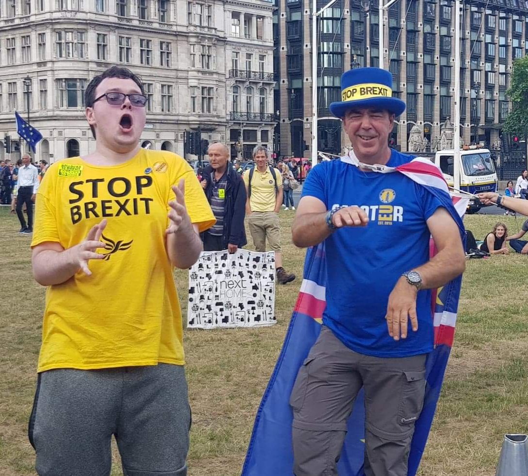 TrendsFM's tweet photo. @snb19692: 'Here's the last time that James @gamerdarleks and I got dancing together on Parliament Square in July.
James is coming back to see us at #SODEM on Monday. So Twitter, what song should we dance to?
#StopTheCo… https://t.co/mNeQoiZiJd, see more https://t.co/6OviBDuCU4