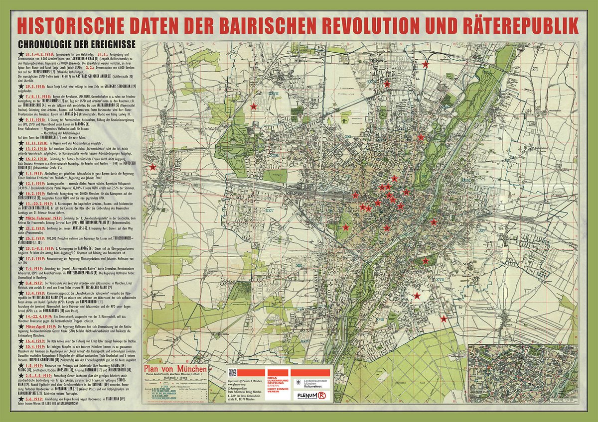 Welche Lehren wir aus den vielen Veranstaltungen der letzten Jahre ziehen, für die böse Phase, die 1920 in München anbricht: Alte Justiz und Nazi-Übergriffe ...

Demokratie 1920/2020? nimmt Gestalt an.  #Demokratie #Eisner #Frauen #Landauer #Mühsam # raete-muenchen.de/lehren-aus-der…