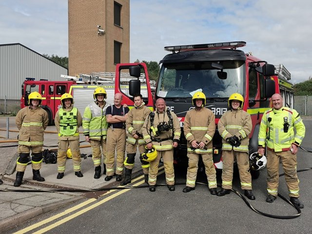 Fire crew at the Emergency Services Day!