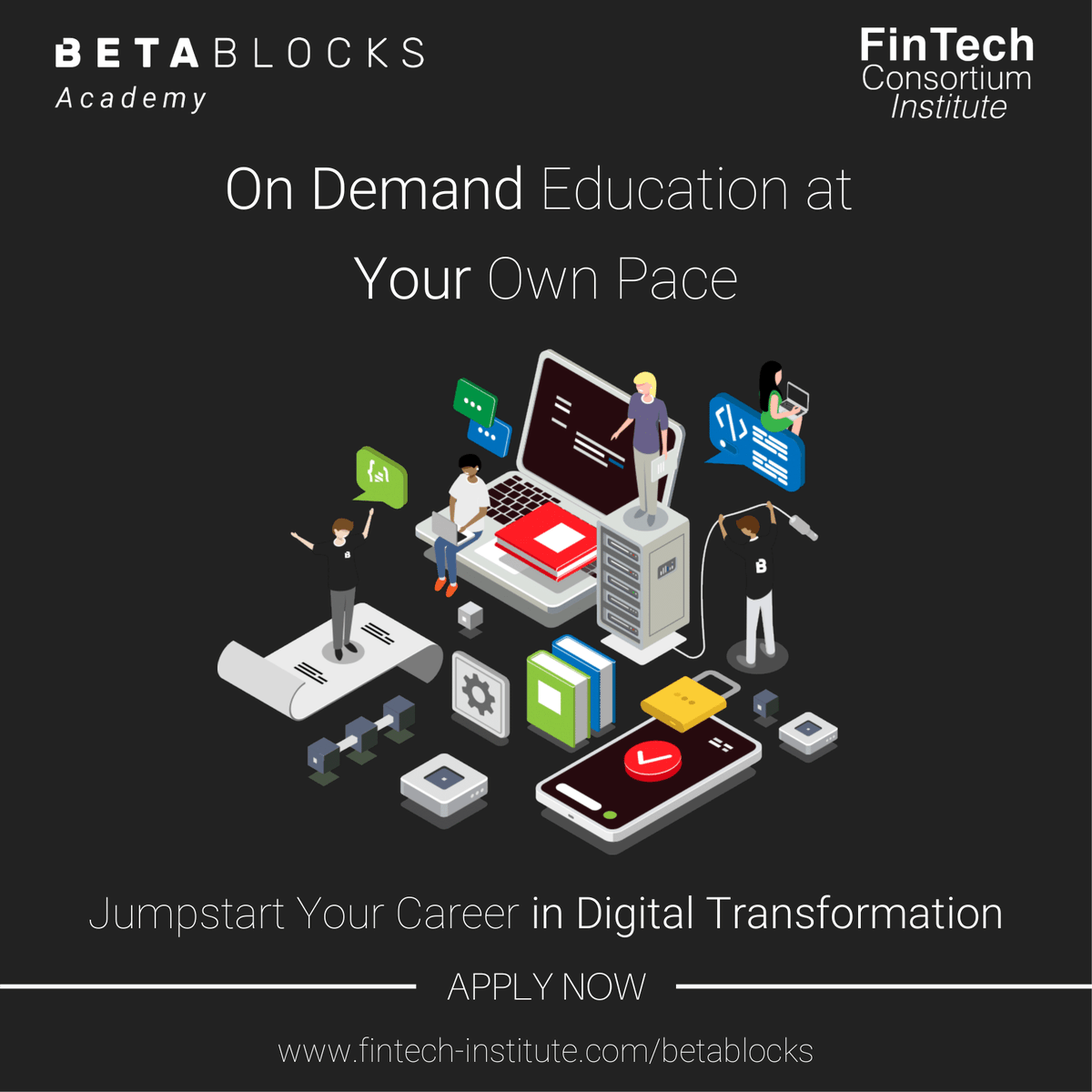 FinTechBay's tweet photo. The #DigitalTransformationProgram is an on demand education platform where you learn at your own pace! It covers 5 key emerging #technologies: #Blockchain, #AI, #IoT, #Cybersecurity & #CloudInfrastructure. Visit https://t.co/SWVxfm21eh
#FinTech #BahrainFinTechBay #BetaBlocks https://t.co/jO8Ky0N3Xp