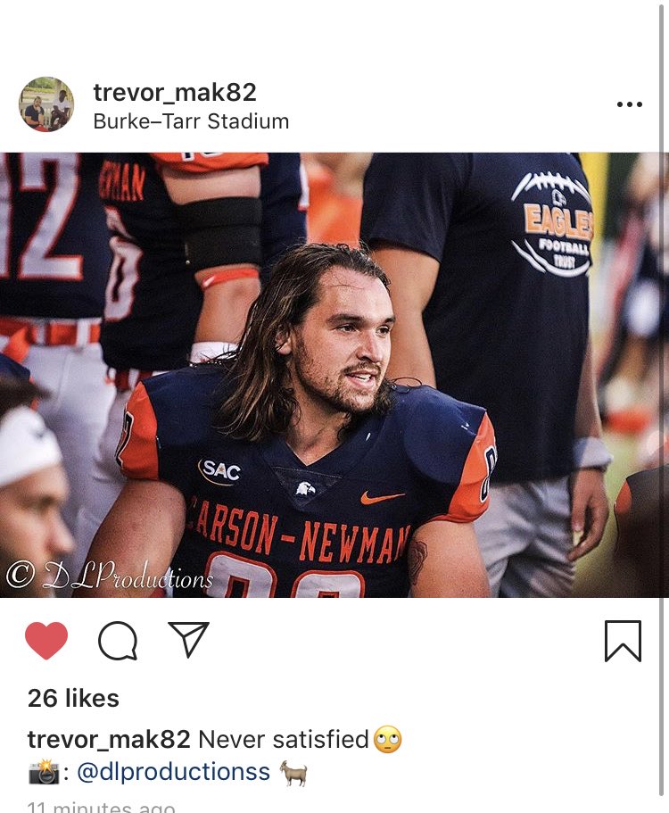 Carson Newman football is BACK &amp; I couldn’t be happier.  Thank you all so much for the endless love &amp; support! See you soon 📸🧡 #TalonsUp 🦅