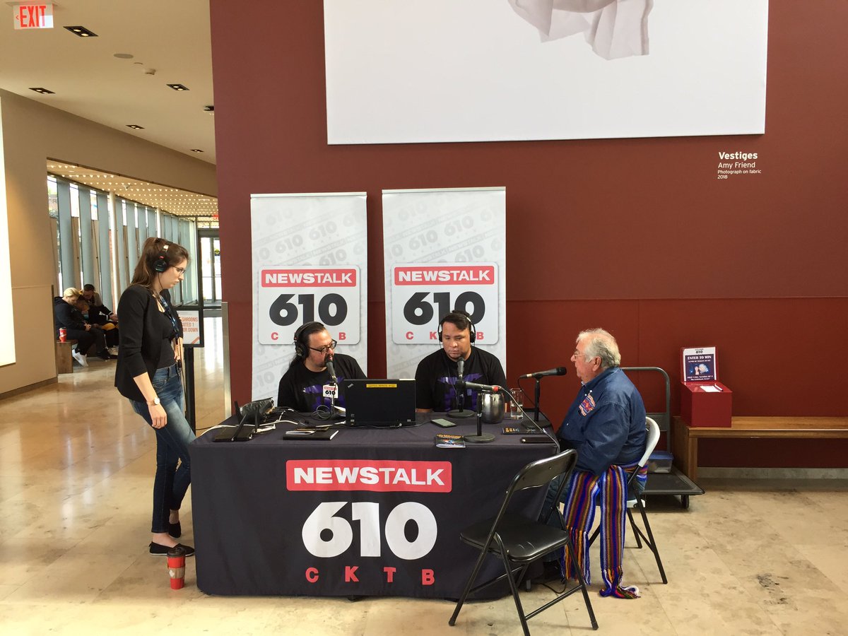 Celebration continues this weekend listen to Metis leader Tony Belcourt on Dish with one mic . With my friends Sean and Karl