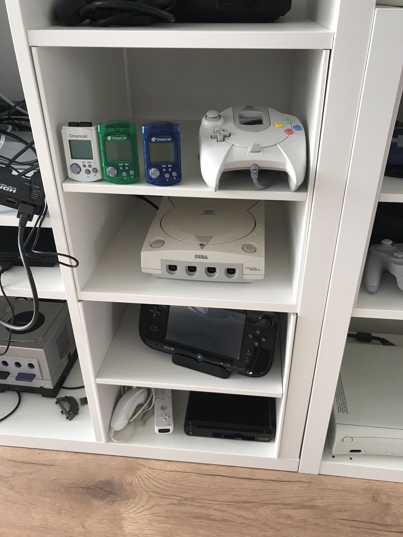 Ikea game console shelf deals