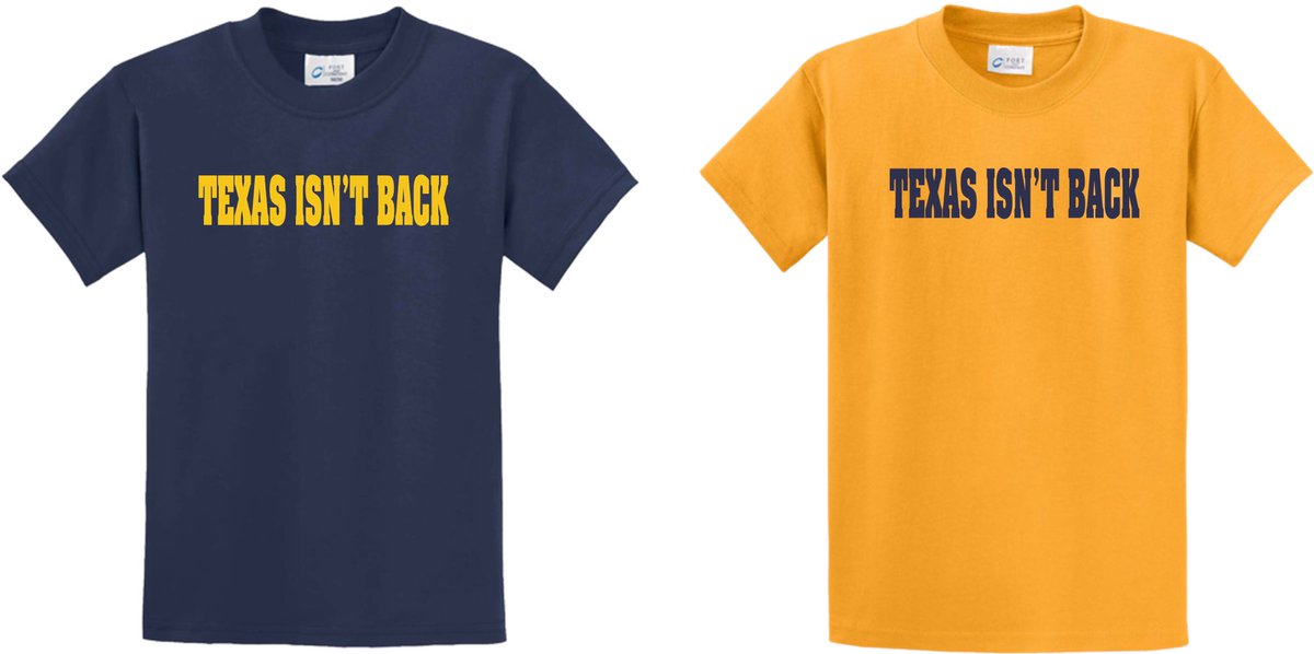 WVU may have lost but so did Texas so that means Texas still isn’t back 🤘⤵️ wvugamedaytees.bigcartel.com
