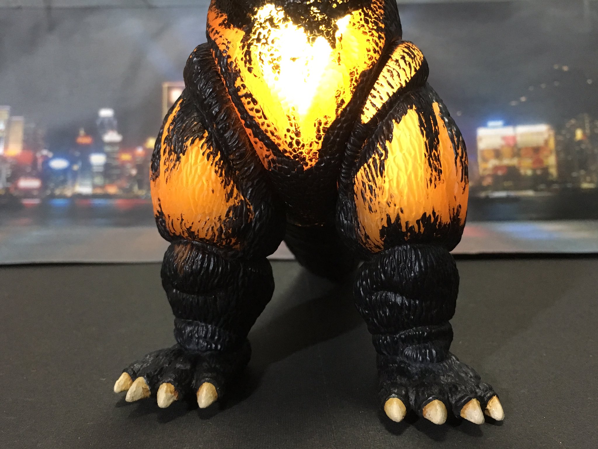 【ムービーモンスターシリーズ】バーニングゴジラ(リペイント) ムービーモンスターシリーズ バーニングゴジラ メタル塗装 リペイント