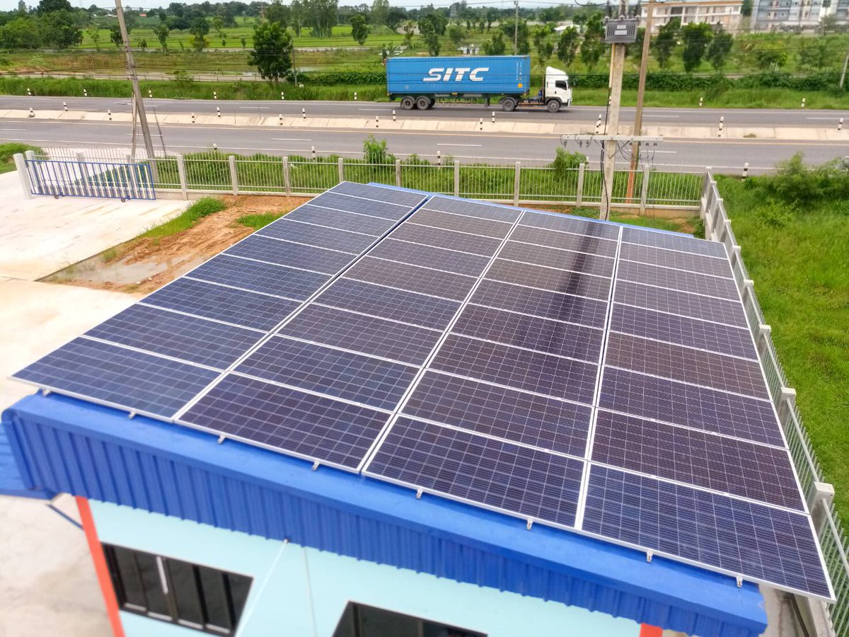siamtriangle's tweet photo. On-Grid Solar System 11kw https://t.co/M5QS6tM09V