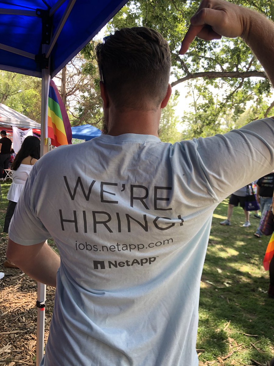 IngoFuchs's tweet photo. Representing #NetApp at #boulderpride #wearehiring #lifeatnetapp https://t.co/DJU3t9nMfA