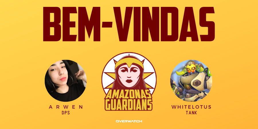 amazguardians's tweet photo. Nosso time ganhou reforços pros playoffs do @GuanandiOW

Bem-Vindas @arwen_ow e @Whitelotusmel! 

#GuardsUp🏹 https://t.co/blXkbKqe92