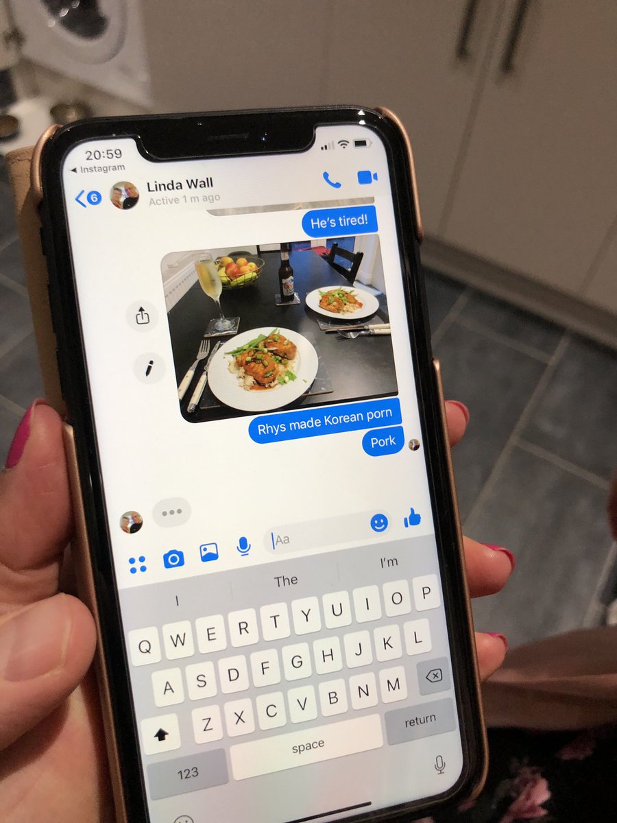 I can’t believe my girlfriend just text her mother saying I’ve made Korean “Porn”. I think you mean pork love! 🙄 #kporn