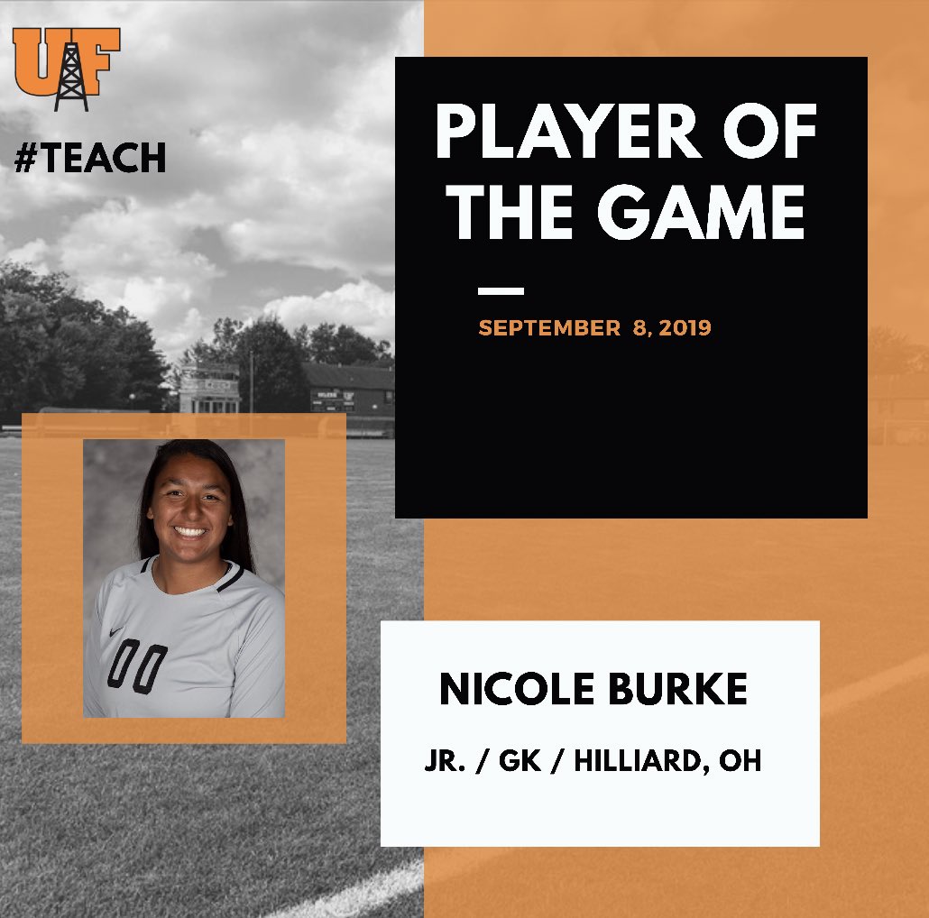 UFWSoccer's tweet photo. Player of the game in 2-1 win over Northwood is @nmburke__ https://t.co/UZTNOzyHFp