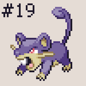 BOLTIEZ's tweet photo. #19 Rattata / Pokemon a day #pokemon #pokemonpixelart #pixelart #sprite #pixelartist #rattata #normalpokemon #aseprite #pixelated #16bit #geek #gamer #pokedex #pokemonfan #pokemontrainer #pokemongo #16bitart #pokemonart https://t.co/wkZiNLxkPI