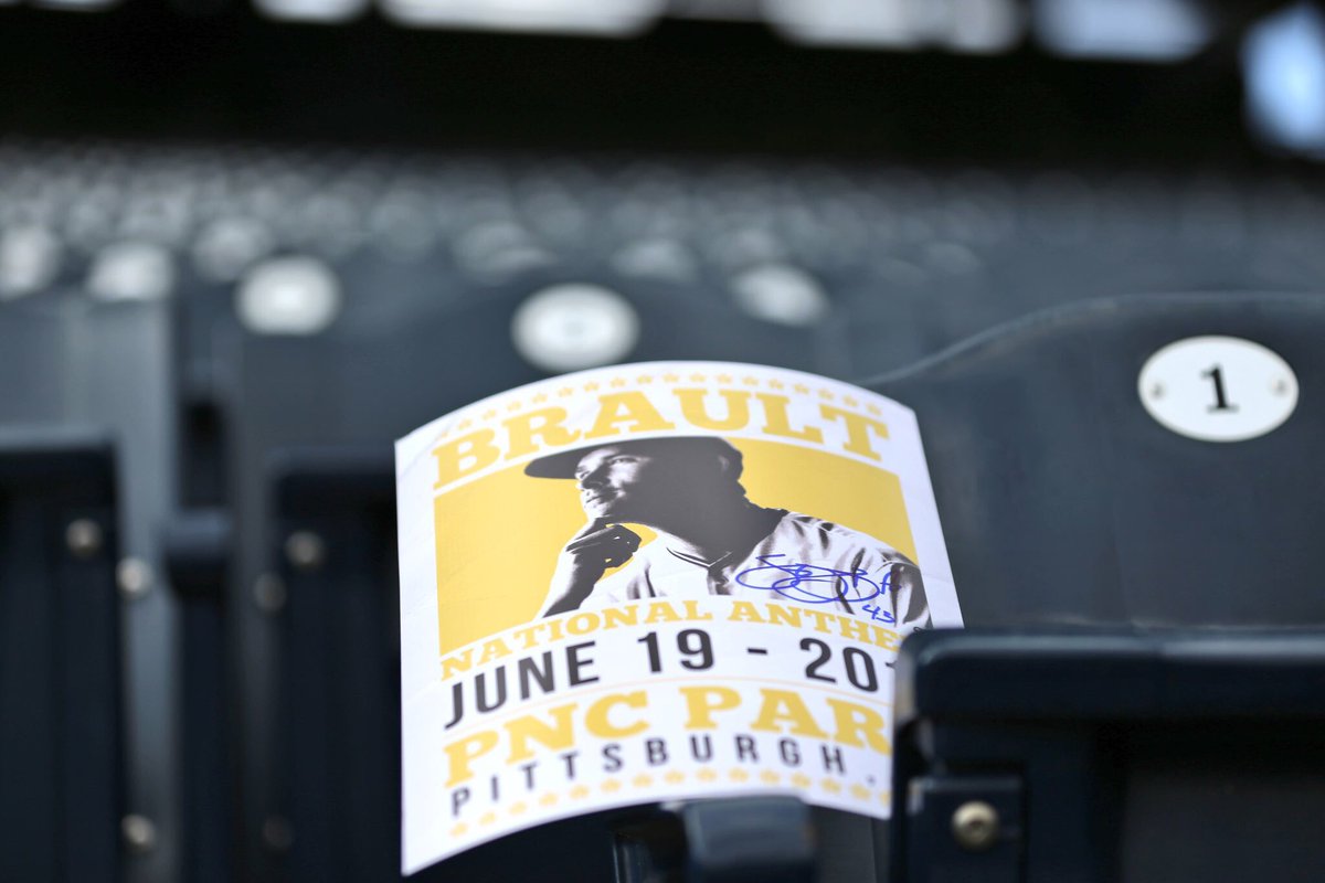 Pirates's tweet image. O̶n̶e̶ ̶n̶i̶g̶h̶t̶ ̶o̶n̶l̶y̶!̶
He’s Back!

Our own Steven Brault will sing the National Anthem before today’s game and we found this beauty from his 2018 singing debut.

RETWEET THIS for a chance to win a SIGNED Steven Brault anthem poster!