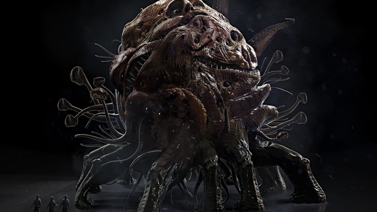 SumPunkWhoCares's tweet photo. #HorrorHaiku:#CthulhuMythosFictionCycle:
Title:#LaviniasGreatShame:9/8/19:
The Dunwich Horror
Offspring of the All-in-One
#Miskatonic curse
Basis:#YogWhately from #HPLovecraft's #TheDunwichHorror (1929). Child of a human mother Lavinia & his father the #OuterGod #YogSothoth. https://t.co/8oGOZFiwlH
