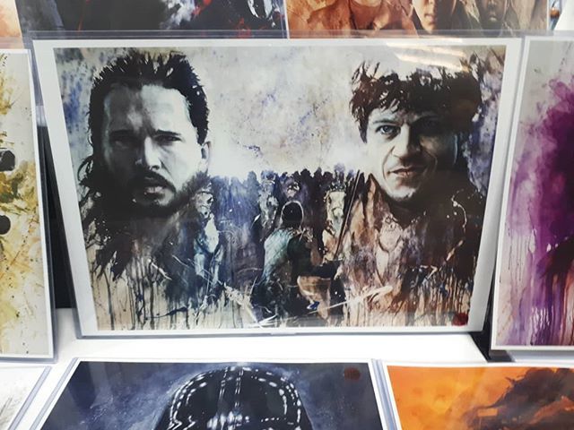 Awww yeah Boy! Some of the Game of Thrones artwork on display at Salt Lake City FanX! "You against me"

@gameofthrones 
@thewolfandthecrows 
#gameofthrones 
#got
#jon 
#jonsnow
#ramsey 
#ramseybolton 
#housestark 
#housebolton
#winterfell 
#battleoftheba… ift.tt/2PXWOIB