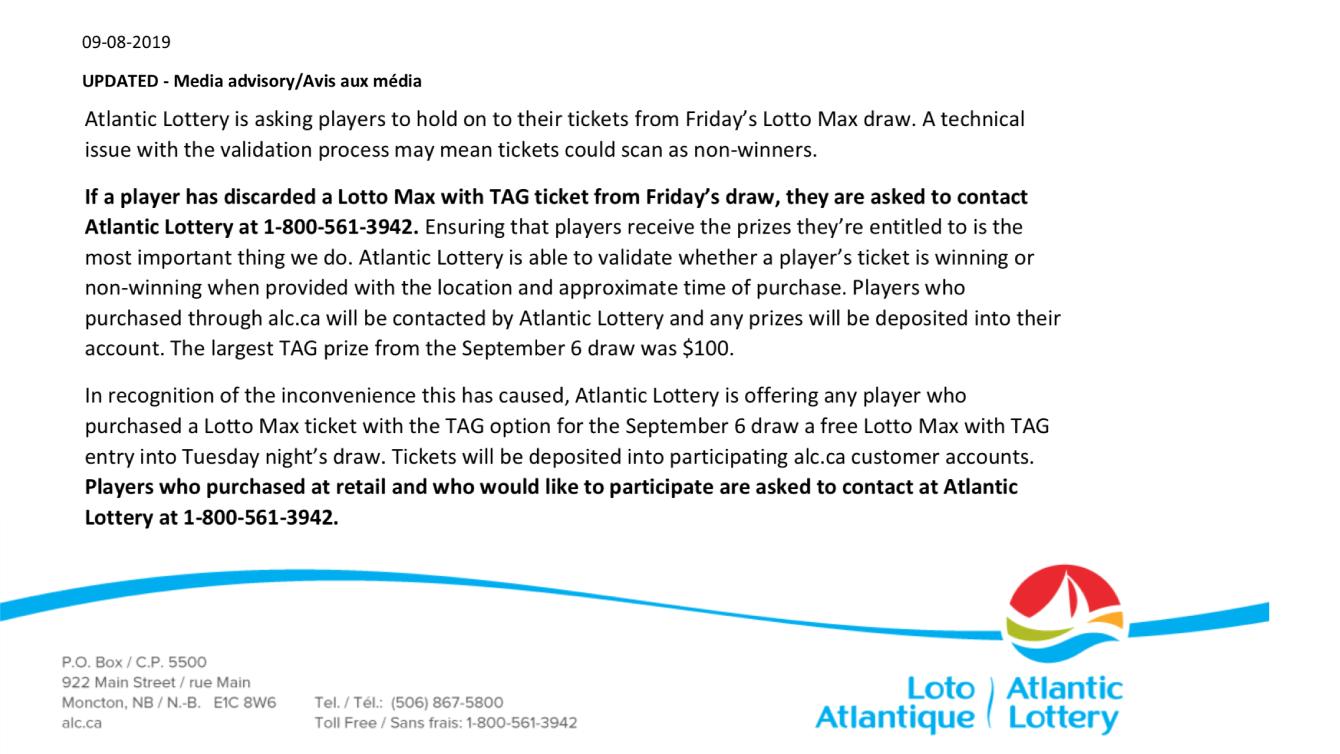 lotto max tag