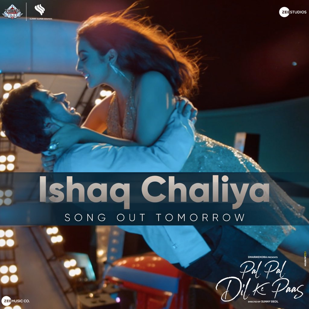 #Ishaqchaliya Out Tomorrow 

🔥 from #palpaldilkepaas  #Karandeol #SahherBamba #SunnyDoel #SiddharthGarima

#sachetparampara