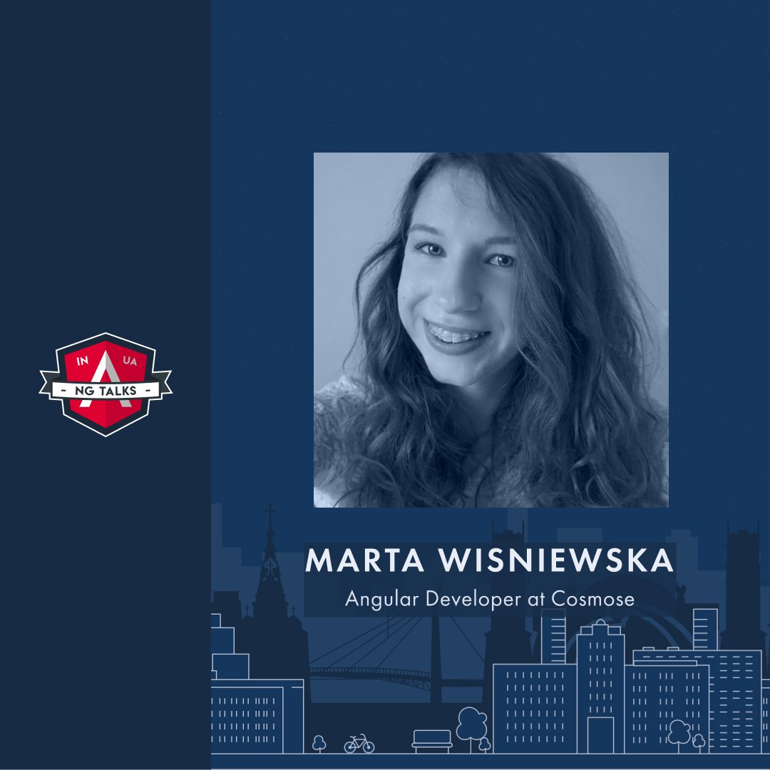ngtalks_ua's tweet photo. Marta Wisniewska is an Angular Developer at Cosmose, PWA Fire co-creator, enthusiast of Angular, PWA, hybrid apps, who loves exploring new web features and following hottest trends in tech. 

At the conference, Marta will give a talk on the topic: “Offline first!” https://t.co/dnKBaLD4lH