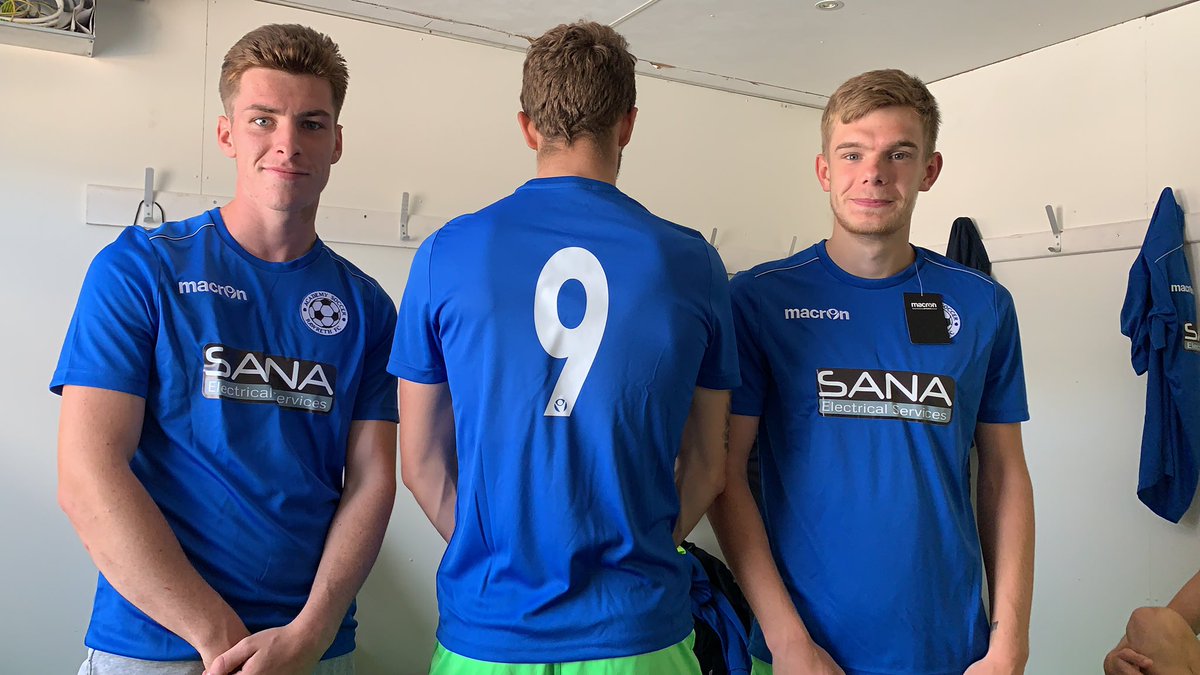 AcadSocSunRes's tweet photo. To finish off the weekend our new away kits have arrived. Sponsored and provided by @SanaElectrical and modelled by some of Academy’s finest specimens. 💙💙💙 https://t.co/ig9X2UMr63