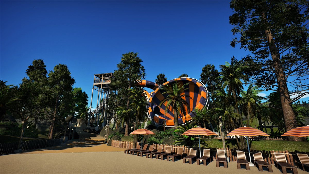 Shiftzie's tweet image. The new waterslide 🌊🌞💦!! @PlanetCoaster #PlanetCoaster #waterslide #slide #planetsplash