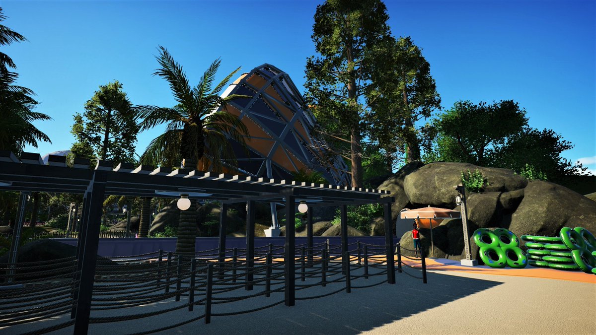 Shiftzie's tweet image. The new waterslide 🌊🌞💦!! @PlanetCoaster #PlanetCoaster #waterslide #slide #planetsplash