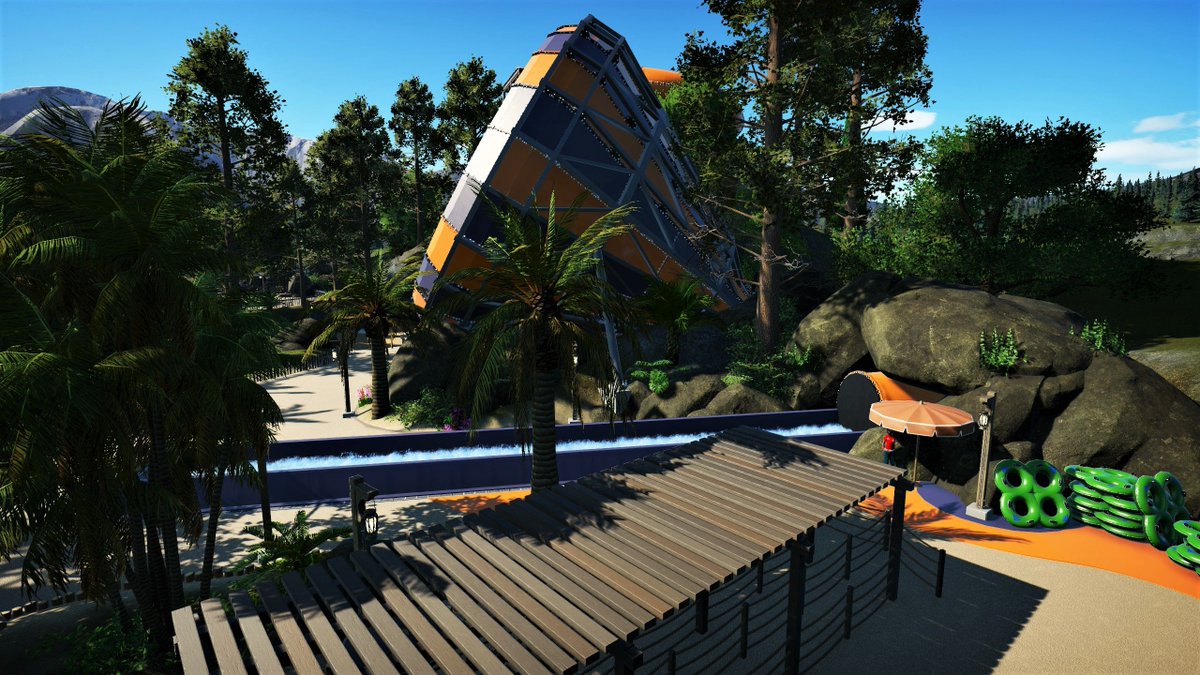 Shiftzie's tweet image. The new waterslide 🌊🌞💦!! @PlanetCoaster #PlanetCoaster #waterslide #slide #planetsplash
