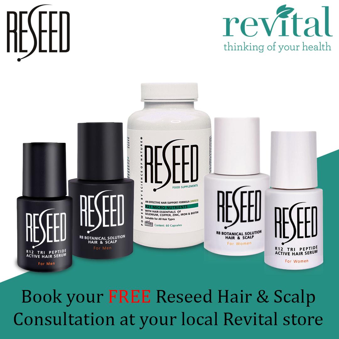 Reseedhair's tweet photo. You can find our Reseed expert instore at @RevitalLTD Hampstead on 11th September. Receive a FREE hair & scalp analysis, PLUS 20% off Reseed products!
Call 020 7443 5725 to book your place or for more info!
#revital #hampstead #reseedhair #scalpanalysis #hairevent #healthstore https://t.co/1Iy4lu0XC2