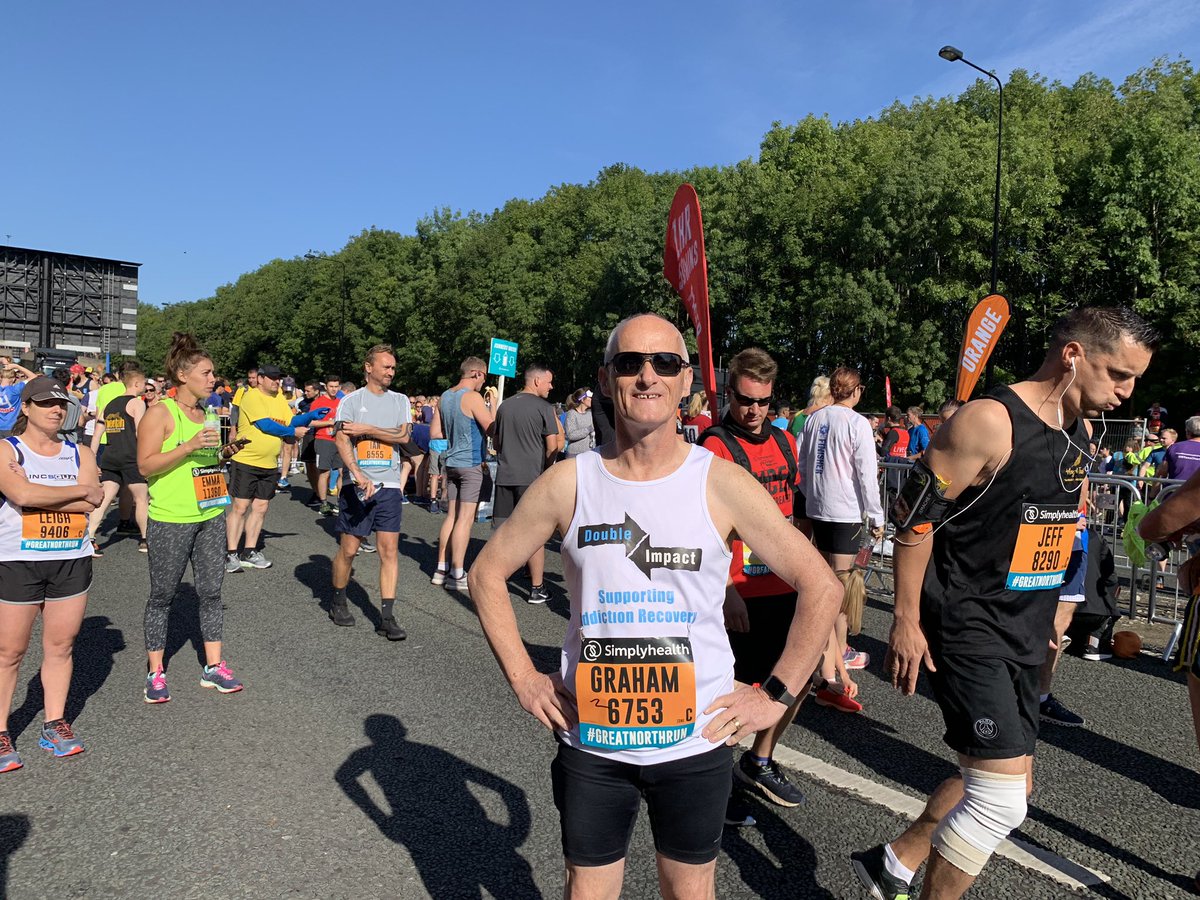 DI_Runs's tweet photo. What a day out at #GreatNorthRun See you next year for the 40th. Roll on my home half marathon in Nottingham in three weeks. @RobinHoodHalf #RecoveryMonth #recoveryrunning https://t.co/926M3mQyox