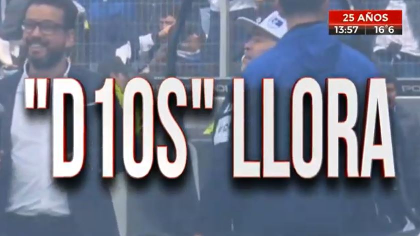 Cronica_ok's tweet photo. #AHORA: Maradona, flamante DT de #Gimnasia, está en el estadio del #Lobo. Visiblemente emocionado, le habló a los hinchas, que corearon con todo su nombre... #Diegooo #Diegooooo https://t.co/VhgDKTUIK5