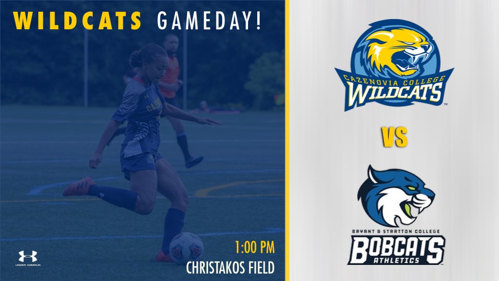 CazWildcats's tweet photo. WILDCATS GAMEDDAY! โฝ๏ธ
#CazWSOC returns to Christakos Field TODAY for a non-conference tilt with Bryant & Stratton College! Kick-off scheduled for 1 PM. #LetsGoCAZ #CazNation https://t.co/AwPgtnL0PG