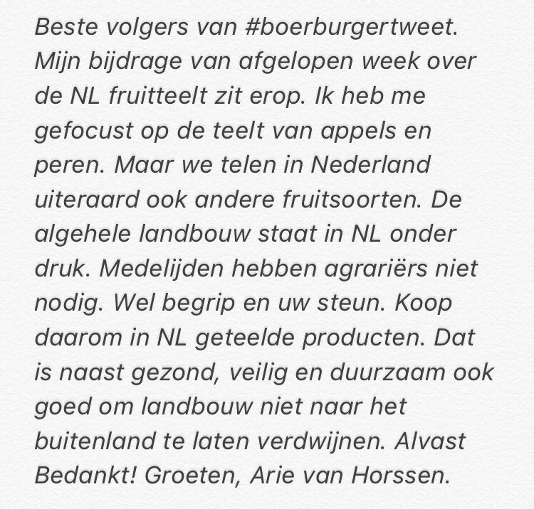 Bedankt volgers #BoerBurgerTweet👍