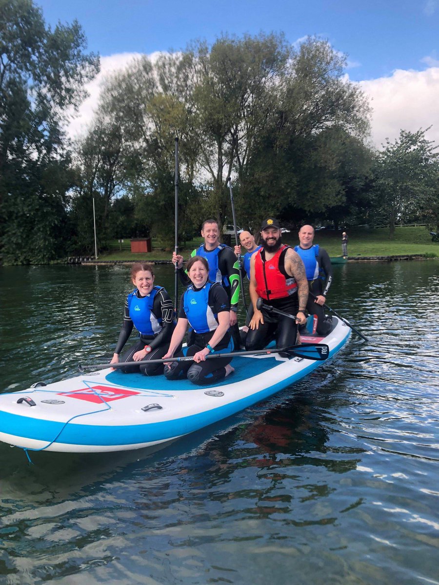 YorkTriClub's tweet photo. Social hijinx of some members this week as they spent Saturday Stand up paddle boarding- some clearly spending more time than others in the water! #wateraddicts #alternativetraining #social https://t.co/OeDOgsT3Ba