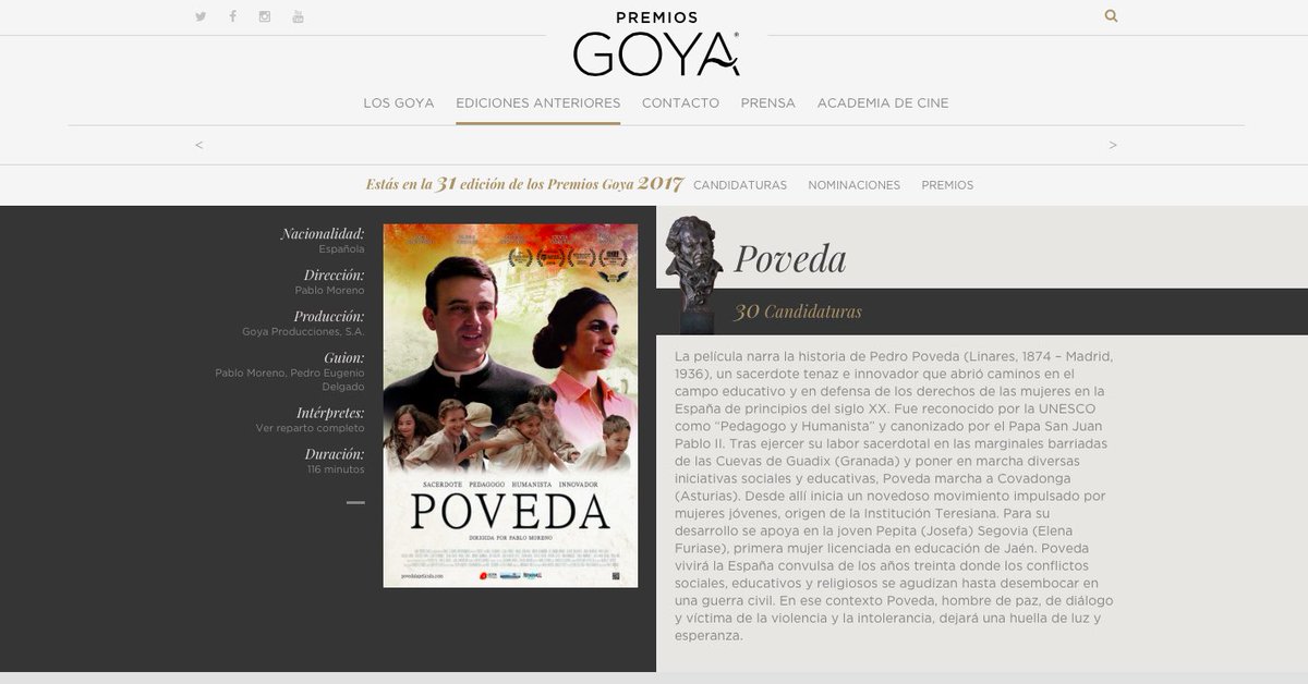 PatryAzpeleta's tweet photo. Mejor Vestuario  @PatryAzpeleta entre otros premios. https://t.co/oGKRoCbyWi