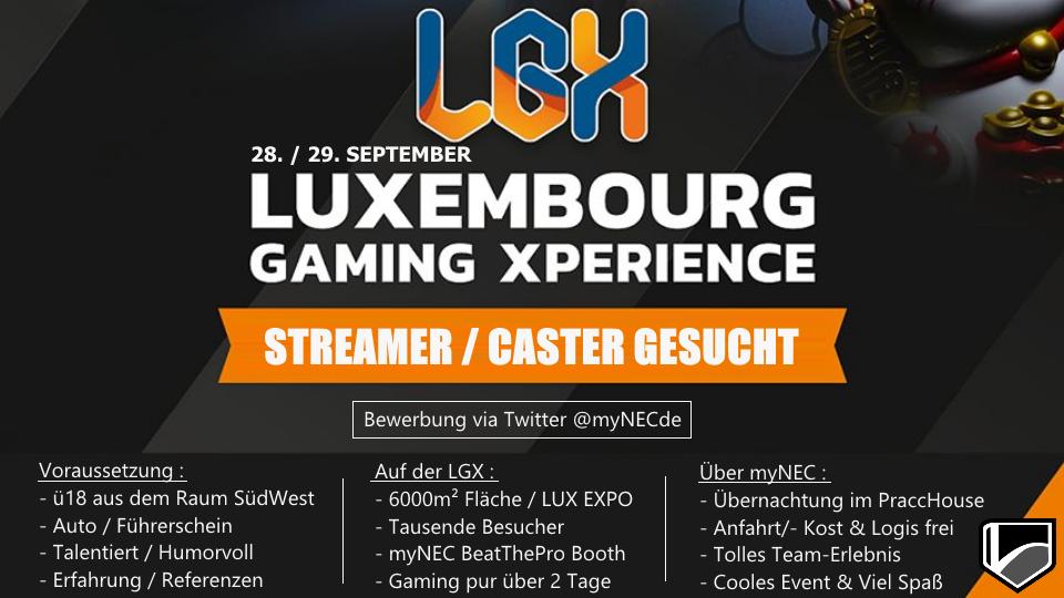 myNECde's tweet photo. 🎤 Streamer gesucht 🎤
Du würdest gerne von einer großen Gaming-Messe aus streamen? Dann hast Du jetzt mit #myNEC die Möglichkeit auf der #BeatThePro Bühne die Besucher zu Begeistern. 

- 28./29.09 in Luxembourg
- BeatThePro / Entertainment
- Verlinkt gerne eure #Twitch #Streamer https://t.co/lxwXGv4cEa