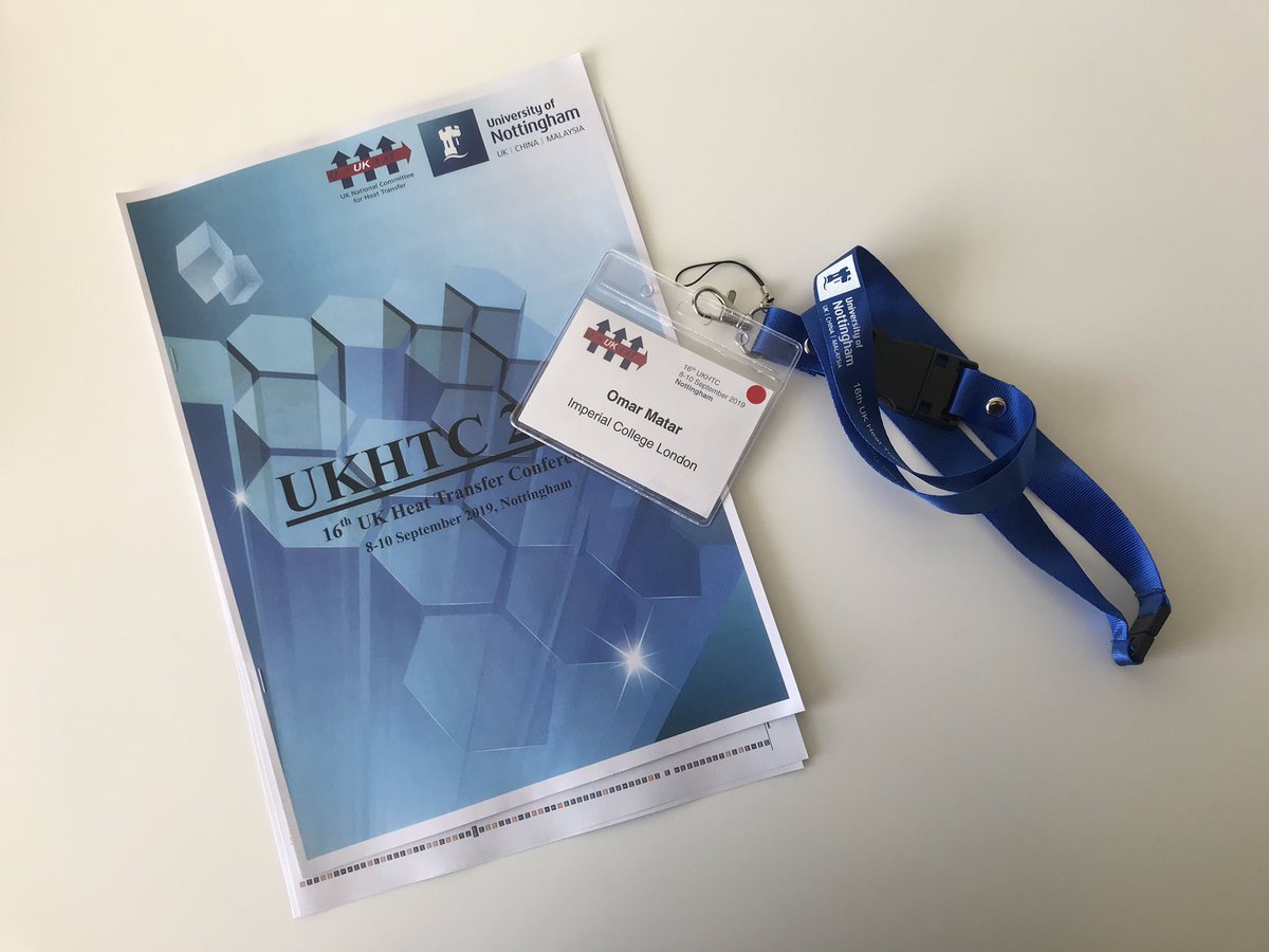 OkMatar's tweet image. Delighted to be at the UK Heat Transfer conference in #Nottingham. @UniNottinghamIC @Bruneluni @EdinburghUni @Thermasmart @MultiphaseTPSIG @ImperialChemEng @MatarLab @prashantvalluri #UKHTC2019