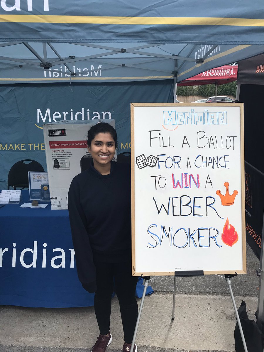 MarkFruitman's tweet photo. Merdian Credit Union @MeridianCU supports #tok2019 Taste of Kingsway. Come to our booth for a chance to win a Weber Cooker Smoker and as well as Savings Starter Vouchers! https://t.co/QBzaOz9kXN