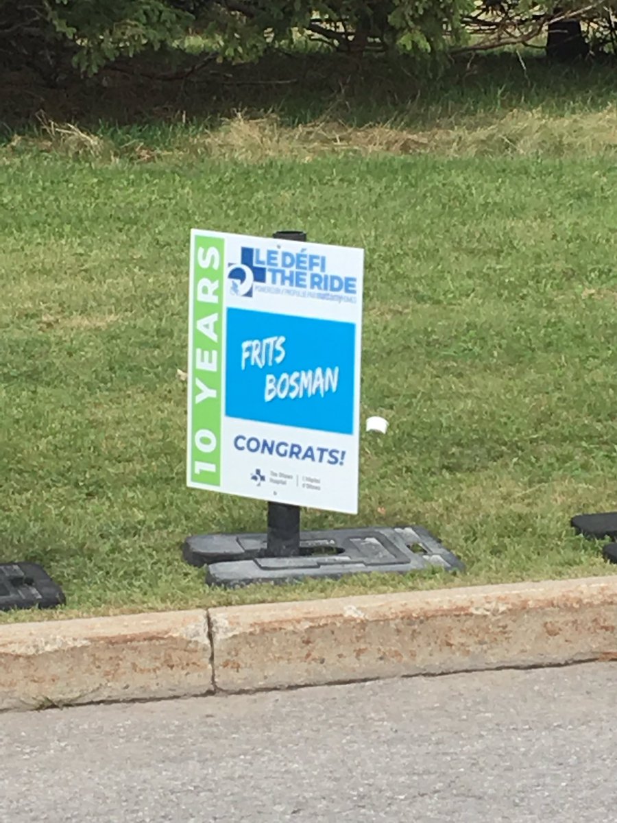 tanyabosman's tweet photo. Great job @OttawaHospital! Thanks for today’s ride and all the amazing work you do! Here’s for at least another 10 more - 50km, 109km and virtual, it’s all for such an important cause! #DOTHERIDE https://t.co/L7SFXlPet5