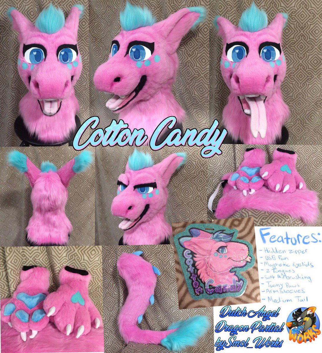 Smol_Works's tweet photo. so i just realized i never got a chance to show off my two latest furs!! these both debuted at #megaplex2019 and i couldn’t be happier with them! https://t.co/TRVnedsHk2
