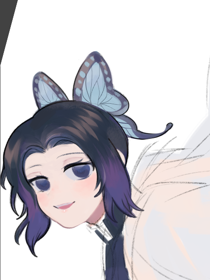 🐹KanU🐹 Vgen commさんがTwitterに投稿した胡蝶しのぶ(鬼滅の刃)のイラスト。