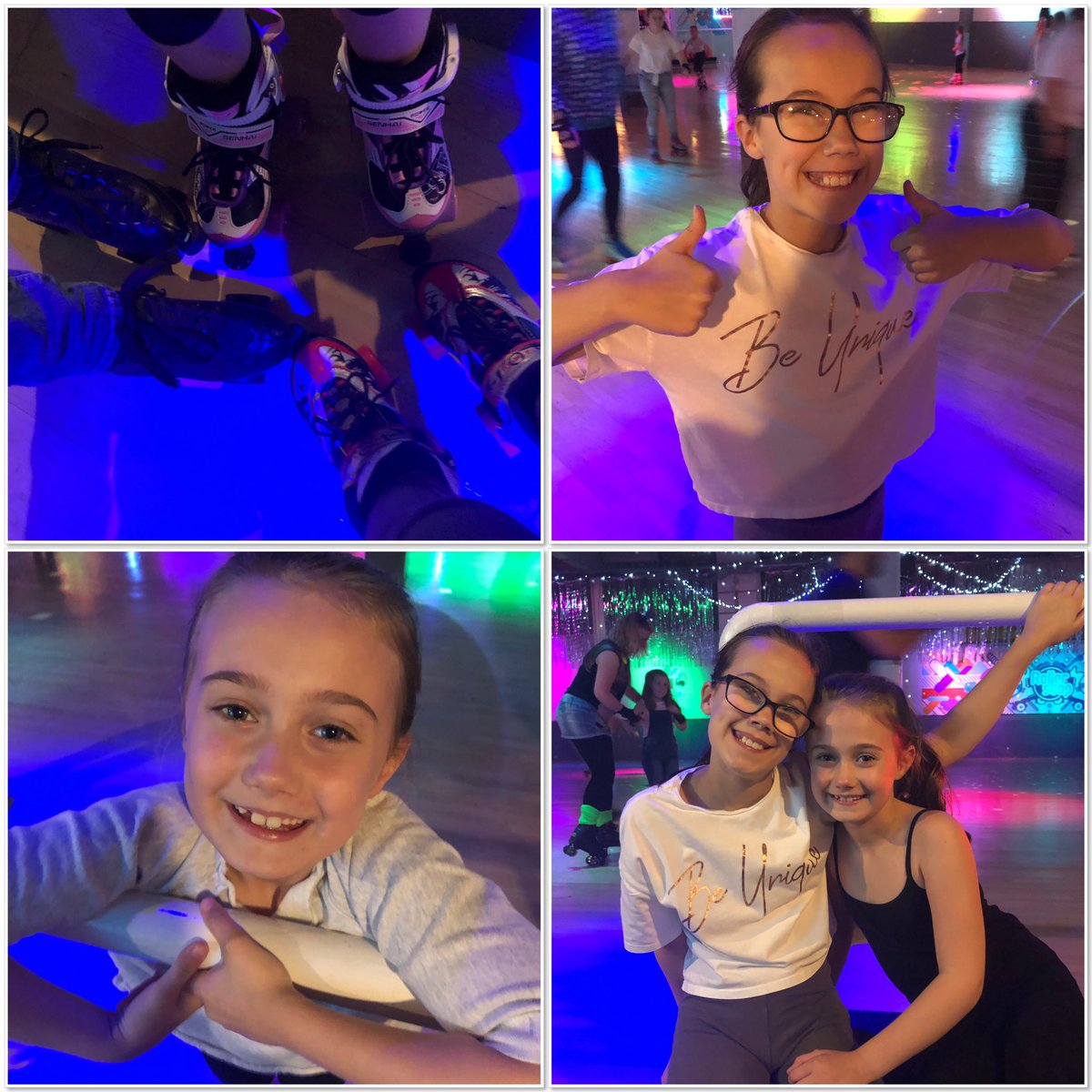 ElaineMcTaggar2's tweet photo. Rollerskating fun today with these cuties 💕💕 @BridgetPrimary #girlsdayout #rollerskating #rollerstop #funexercise https://t.co/kecSSNjewB