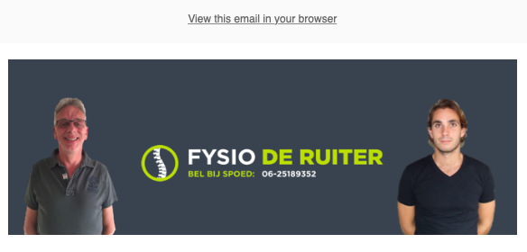 FysiodeRuiter's tweet photo. De laatste nieuwsbrief staat online! Wil je weten wat we hebben gedaan afgelopen maand? Lees dan via deze link: https://t.co/MFN85EKLR4]
#fysio #hillegom #dezilk #nieuwbrief #fysiotherapie https://t.co/WSo0alQY2h