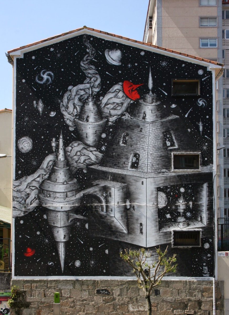 Descubre por qué #Vigo se ha convertido en una referencia internacional del #streetart. Artistas de todo el mundo han convertido casi un centenar de muros y medianeras de la ciudad en un museo al aire libre. Visítalo con #HambredeExperiencias 👉 ow.ly/9oUu30ptPES