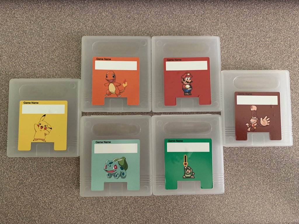 GBModShop's tweet image. Great way to know what game is what!!