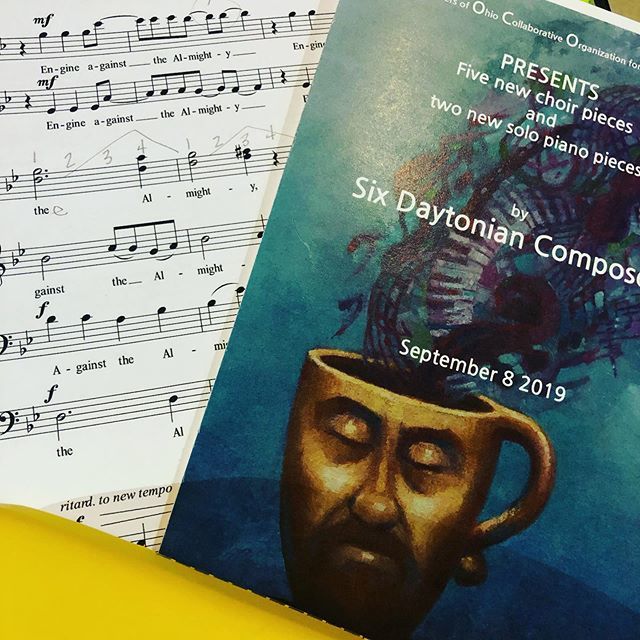 aprilbennettbks's tweet photo. This afternoon’s activity. New music is great fun. #livingcomposers #livemusic #musicpremier #supportlocalmusic https://t.co/He6sAn6K4Y https://t.co/BYzjOMIBSv