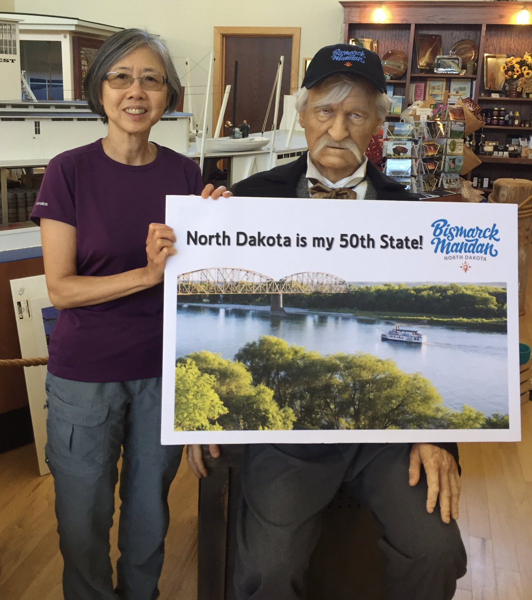 Congratulations to Eck from New Providence, NJ on making #northdakota her #50thstate! We’re so glad you had a great time exploring the area! #noboundariesnd #ilovebisman