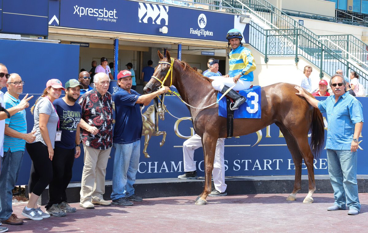 Gulfstream Park (@gulfstreampark) on Twitter photo Magical Mystofales outruns Bird of Peace to take race 2, <a href="/JockeyRios/">Jockey Jesus M. Rios</a> aboard, saddled by @josegaroffalo.
#GulfstreamPark #SummerMeet Magical Mystofales outruns Bird of Peace to take race 2, <a href="/JockeyRios/">Jockey Jesus M. Rios</a> aboard, saddled by @josegaroffalo.
#GulfstreamPark #SummerMeet