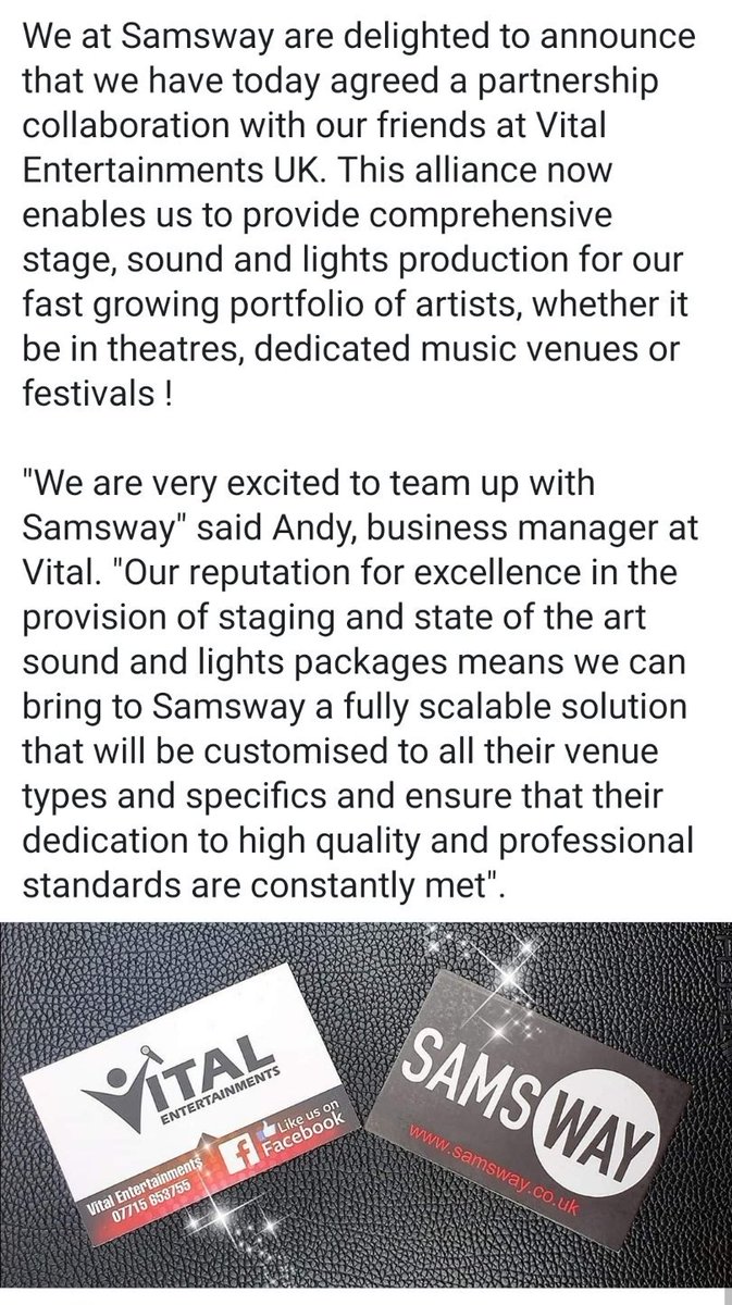 Samsway3's tweet photo. #samsway #vitalentertainmentuk https://t.co/d2xUJKhVPJ