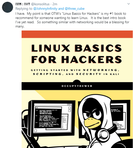 Occupytheweb On Twitter Linux Basics For Hackers Video Companion Did You Like Linux Basics For Hackers Now Get The Video Companion From Master Otw To His Best Seller For A Limited Time